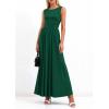 imagePRETTYGARDEN Summer Maxi Dresses for Women 2026 Sleeveless A Line Flowy Long Casual Sundress Wedding Guest Fashion ClothingGreen