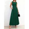imagePRETTYGARDEN Summer Maxi Dresses for Women 2026 Sleeveless A Line Flowy Long Casual Sundress Wedding Guest Fashion ClothingGreen