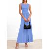 imagePRETTYGARDEN Summer Maxi Dresses for Women 2026 Sleeveless A Line Flowy Long Casual Sundress Wedding Guest Fashion ClothingLight Blue