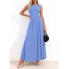 imagePRETTYGARDEN Summer Maxi Dresses for Women 2026 Sleeveless A Line Flowy Long Casual Sundress Wedding Guest Fashion ClothingLight Blue