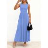 imagePRETTYGARDEN Summer Maxi Dresses for Women 2026 Sleeveless A Line Flowy Long Casual Sundress Wedding Guest Fashion ClothingLight Blue