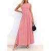 imagePRETTYGARDEN Summer Maxi Dresses for Women 2026 Sleeveless A Line Flowy Long Casual Sundress Wedding Guest Fashion ClothingPink