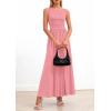 imagePRETTYGARDEN Summer Maxi Dresses for Women 2026 Sleeveless A Line Flowy Long Casual Sundress Wedding Guest Fashion ClothingPink