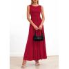 imagePRETTYGARDEN Summer Maxi Dresses for Women 2026 Sleeveless A Line Flowy Long Casual Sundress Wedding Guest Fashion ClothingRed