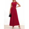imagePRETTYGARDEN Summer Maxi Dresses for Women 2026 Sleeveless A Line Flowy Long Casual Sundress Wedding Guest Fashion ClothingRed