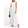 imagePRETTYGARDEN Summer Maxi Dresses for Women 2026 Sleeveless A Line Flowy Long Casual Sundress Wedding Guest Fashion ClothingWhite