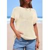 imagePRETTYGARDEN Women 2026 Spring Fashion Sweater Vest Business Casual Tank Top Cap Sleeve Knit Work Shirt Trendy Summer OutfitsBeige