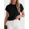 imagePRETTYGARDEN Women 2026 Spring Fashion Sweater Vest Business Casual Tank Top Cap Sleeve Knit Work Shirt Trendy Summer OutfitsBlack
