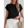imagePRETTYGARDEN Women 2026 Spring Fashion Sweater Vest Business Casual Tank Top Cap Sleeve Knit Work Shirt Trendy Summer OutfitsBlack