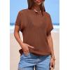 imagePRETTYGARDEN Women 2026 Spring Fashion Sweater Vest Business Casual Tank Top Cap Sleeve Knit Work Shirt Trendy Summer OutfitsBrown