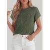imagePRETTYGARDEN Women 2026 Spring Fashion Sweater Vest Business Casual Tank Top Cap Sleeve Knit Work Shirt Trendy Summer OutfitsGreen