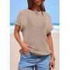 imagePRETTYGARDEN Women 2026 Spring Fashion Sweater Vest Business Casual Tank Top Cap Sleeve Knit Work Shirt Trendy Summer OutfitsKhaki