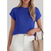 imagePRETTYGARDEN Women 2026 Spring Fashion Sweater Vest Business Casual Tank Top Cap Sleeve Knit Work Shirt Trendy Summer OutfitsRoyal Blue
