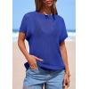 imagePRETTYGARDEN Women 2026 Spring Fashion Sweater Vest Business Casual Tank Top Cap Sleeve Knit Work Shirt Trendy Summer OutfitsRoyal Blue