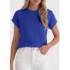 imagePRETTYGARDEN Women 2026 Spring Fashion Sweater Vest Business Casual Tank Top Cap Sleeve Knit Work Shirt Trendy Summer OutfitsRoyal Blue