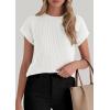 imagePRETTYGARDEN Women 2026 Spring Fashion Sweater Vest Business Casual Tank Top Cap Sleeve Knit Work Shirt Trendy Summer OutfitsWhite