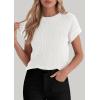 imagePRETTYGARDEN Women 2026 Spring Fashion Sweater Vest Business Casual Tank Top Cap Sleeve Knit Work Shirt Trendy Summer OutfitsWhite