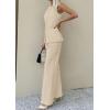 imagePRETTYGARDEN Womens 2 Piece Sets Summer 2026 Work Clothes Sleeveless Blazer Vest Pants Suits Spring Business Casual OutfitsLight Khaki