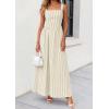 imagePRETTYGARDEN Womens Maxi Striped Dress 2026 Summer Sleeveless Square Neck Smocked A Line Long Flowy Spring Vacation SundressBeige Striped