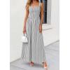 imagePRETTYGARDEN Womens Maxi Striped Dress 2026 Summer Sleeveless Square Neck Smocked A Line Long Flowy Spring Vacation SundressBlack Striped