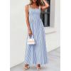 imagePRETTYGARDEN Womens Maxi Striped Dress 2026 Summer Sleeveless Square Neck Smocked A Line Long Flowy Spring Vacation SundressDark Blue Striped