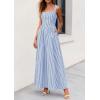 imagePRETTYGARDEN Womens Maxi Striped Dress 2026 Summer Sleeveless Square Neck Smocked A Line Long Flowy Spring Vacation SundressDark Blue Striped