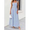 imagePRETTYGARDEN Womens Maxi Striped Dress 2026 Summer Sleeveless Square Neck Smocked A Line Long Flowy Spring Vacation SundressDark Blue Striped
