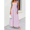 imagePRETTYGARDEN Womens Maxi Striped Dress 2026 Summer Sleeveless Square Neck Smocked A Line Long Flowy Spring Vacation SundressPurple Striped