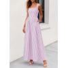 imagePRETTYGARDEN Womens Maxi Striped Dress 2026 Summer Sleeveless Square Neck Smocked A Line Long Flowy Spring Vacation SundressPurple Striped