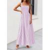 imagePRETTYGARDEN Womens Maxi Striped Dress 2026 Summer Sleeveless Square Neck Smocked A Line Long Flowy Spring Vacation SundressPurple Striped