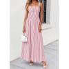 imagePRETTYGARDEN Womens Maxi Striped Dress 2026 Summer Sleeveless Square Neck Smocked A Line Long Flowy Spring Vacation SundressRed Striped