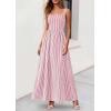 imagePRETTYGARDEN Womens Maxi Striped Dress 2026 Summer Sleeveless Square Neck Smocked A Line Long Flowy Spring Vacation SundressRed Striped