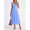 imagePRETTYGARDEN Womens Summer Casual Dresses 2026 Spring Sleeveless V Neck Knit Midi Business Work A Line Cocktail DressLight Blue