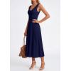 imagePRETTYGARDEN Womens Summer Casual Dresses 2026 Spring Sleeveless V Neck Knit Midi Business Work A Line Cocktail DressNavy