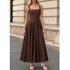 imagePRETTYGARDEN Cocktail Dresses for Women Formal 2026 Summer Sleeveless A Line Long Flowy Spring Wedding Guest Party Midi DressBrown