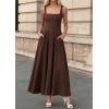 imagePRETTYGARDEN Cocktail Dresses for Women Formal 2026 Summer Sleeveless A Line Long Flowy Spring Wedding Guest Party Midi DressBrown