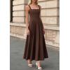 imagePRETTYGARDEN Cocktail Dresses for Women Formal 2026 Summer Sleeveless A Line Long Flowy Spring Wedding Guest Party Midi DressBrown