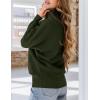 imagePRETTYGARDEN Fall Sweaters for Women 2026 Winter Clothing Batwing Sleeve Casual Loose Knit Turtleneck Sweater Holiday OutfitsArmy Green