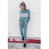 imagePRETTYGARDEN Womens 2 Piece Sets 2026 Long Sleeve Tops High Waisted Sweatpants Lounge Set Fall Fashion Travel OutfitsBlue