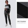 imagePRETTYGARDEN Womens 2 Piece Sets 2026 Long Sleeve Tops High Waisted Sweatpants Lounge Set Fall Fashion Travel OutfitsDark Grey