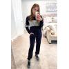 imagePRETTYGARDEN Womens 2 Piece Sets 2026 Long Sleeve Tops High Waisted Sweatpants Lounge Set Fall Fashion Travel OutfitsNavy