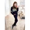 imagePRETTYGARDEN Womens 2 Piece Sets 2026 Long Sleeve Tops High Waisted Sweatpants Lounge Set Fall Fashion Travel OutfitsNavy