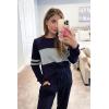 imagePRETTYGARDEN Womens 2 Piece Sets 2026 Long Sleeve Tops High Waisted Sweatpants Lounge Set Fall Fashion Travel OutfitsNavy