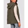 imagePRETTYGARDEN Womens 2026 Fall Spring Vest Casual Sleeveless Hooded Zip Up Jacket Trendy Winter Coat OuterwearArmy Green