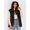 imagePRETTYGARDEN Womens 2026 Fall Spring Vest Casual Sleeveless Hooded Zip Up Jacket Trendy Winter Coat OuterwearBlack