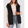 imagePRETTYGARDEN Womens 2026 Fall Spring Vest Casual Sleeveless Hooded Zip Up Jacket Trendy Winter Coat OuterwearBlack