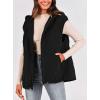 imagePRETTYGARDEN Womens 2026 Fall Spring Vest Casual Sleeveless Hooded Zip Up Jacket Trendy Winter Coat OuterwearBlack