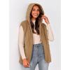 imagePRETTYGARDEN Womens 2026 Fall Spring Vest Casual Sleeveless Hooded Zip Up Jacket Trendy Winter Coat OuterwearCamel