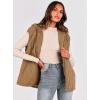imagePRETTYGARDEN Womens 2026 Fall Spring Vest Casual Sleeveless Hooded Zip Up Jacket Trendy Winter Coat OuterwearCamel