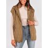 imagePRETTYGARDEN Womens 2026 Fall Spring Vest Casual Sleeveless Hooded Zip Up Jacket Trendy Winter Coat OuterwearCamel